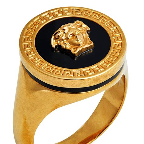 versace resin medusa ring